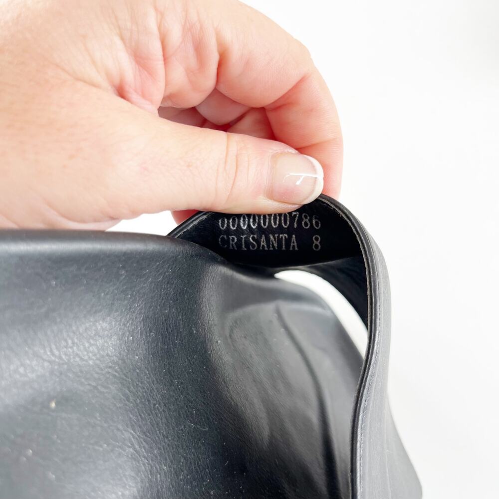 ShuShop Crisanta Faux Leather Slip On Slides Sandals Black 8 - Picture 6 of 8